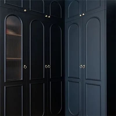 کمد لباس سیاه باز